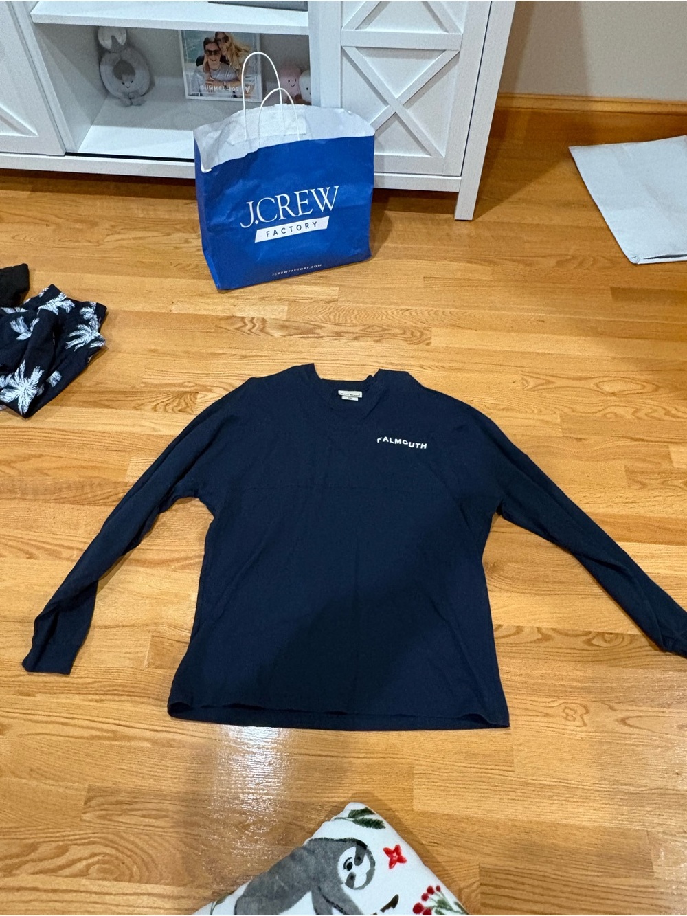 Women's Long-Sleeve Falmouth Crew Tee in Navy